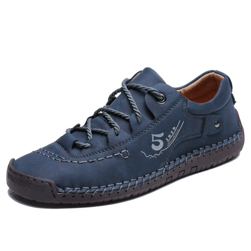 Men's Driving Leather Walking Handmade Shoes | 9931