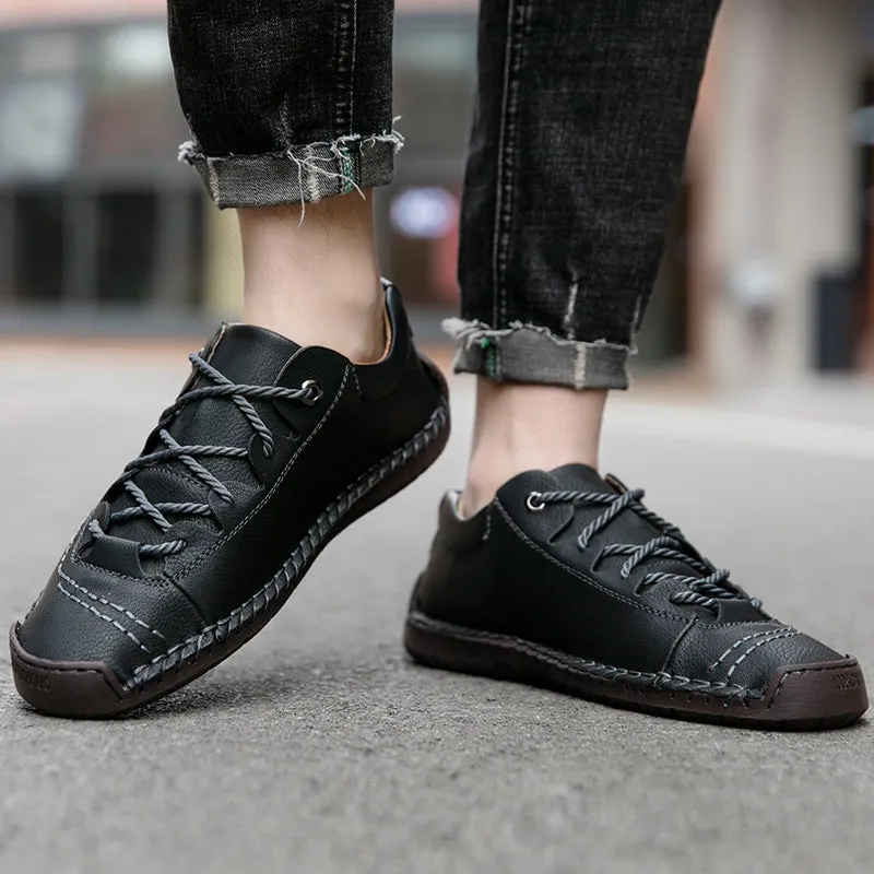 Men's Driving Leather Walking Handmade Shoes | 9931