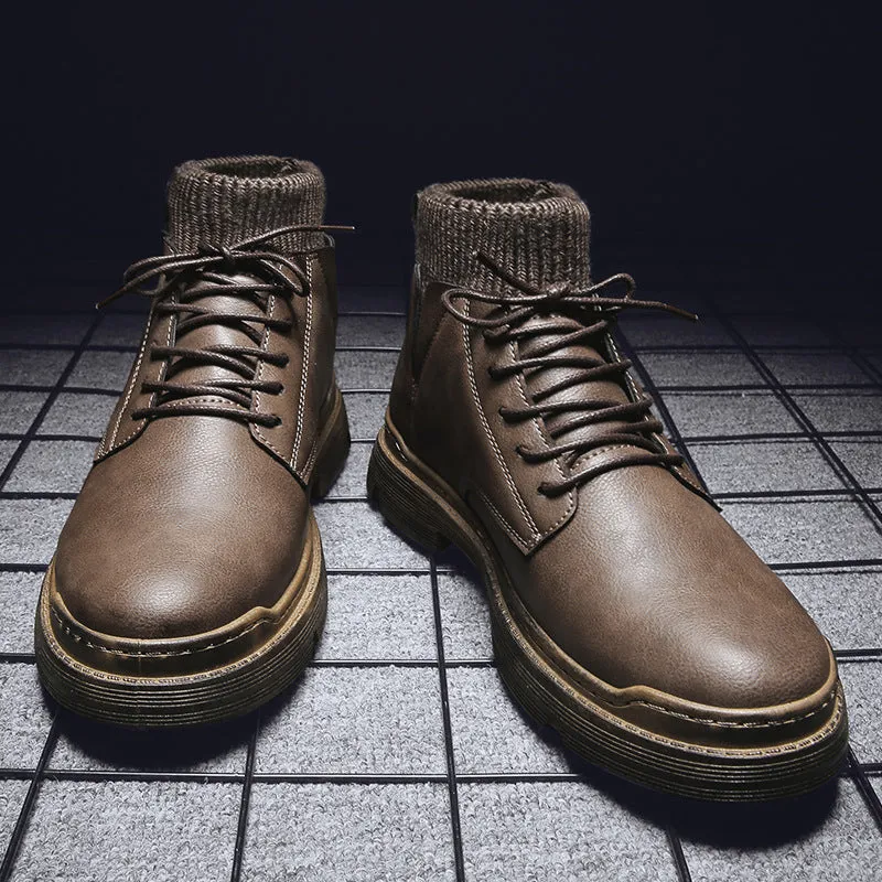 Men's Martin Boots Shoes Men's Autumn Winter Retro Men's Shoes