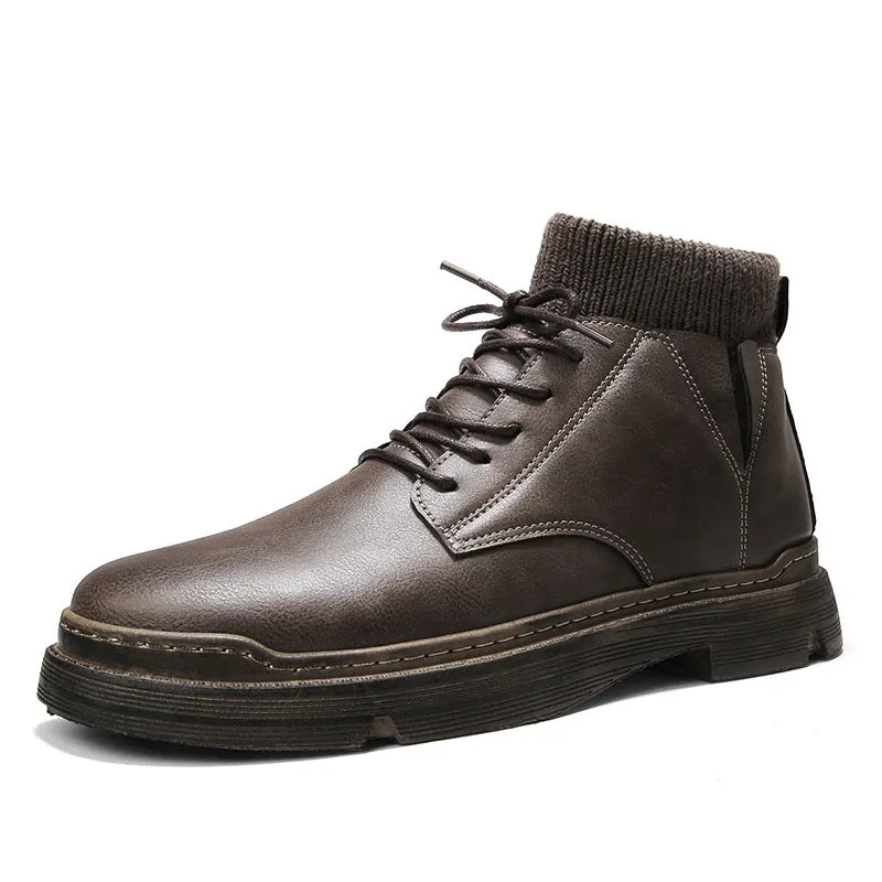 Men's Martin Boots Shoes Men's Autumn Winter Retro Men's Shoes