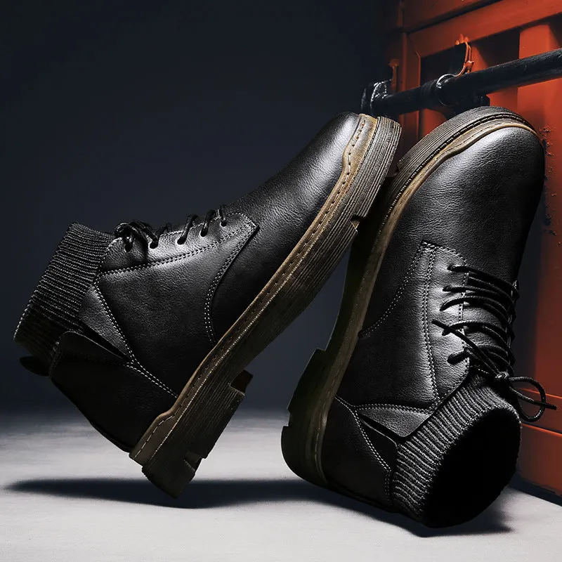 Men's Martin Boots Shoes Men's Autumn Winter Retro Men's Shoes