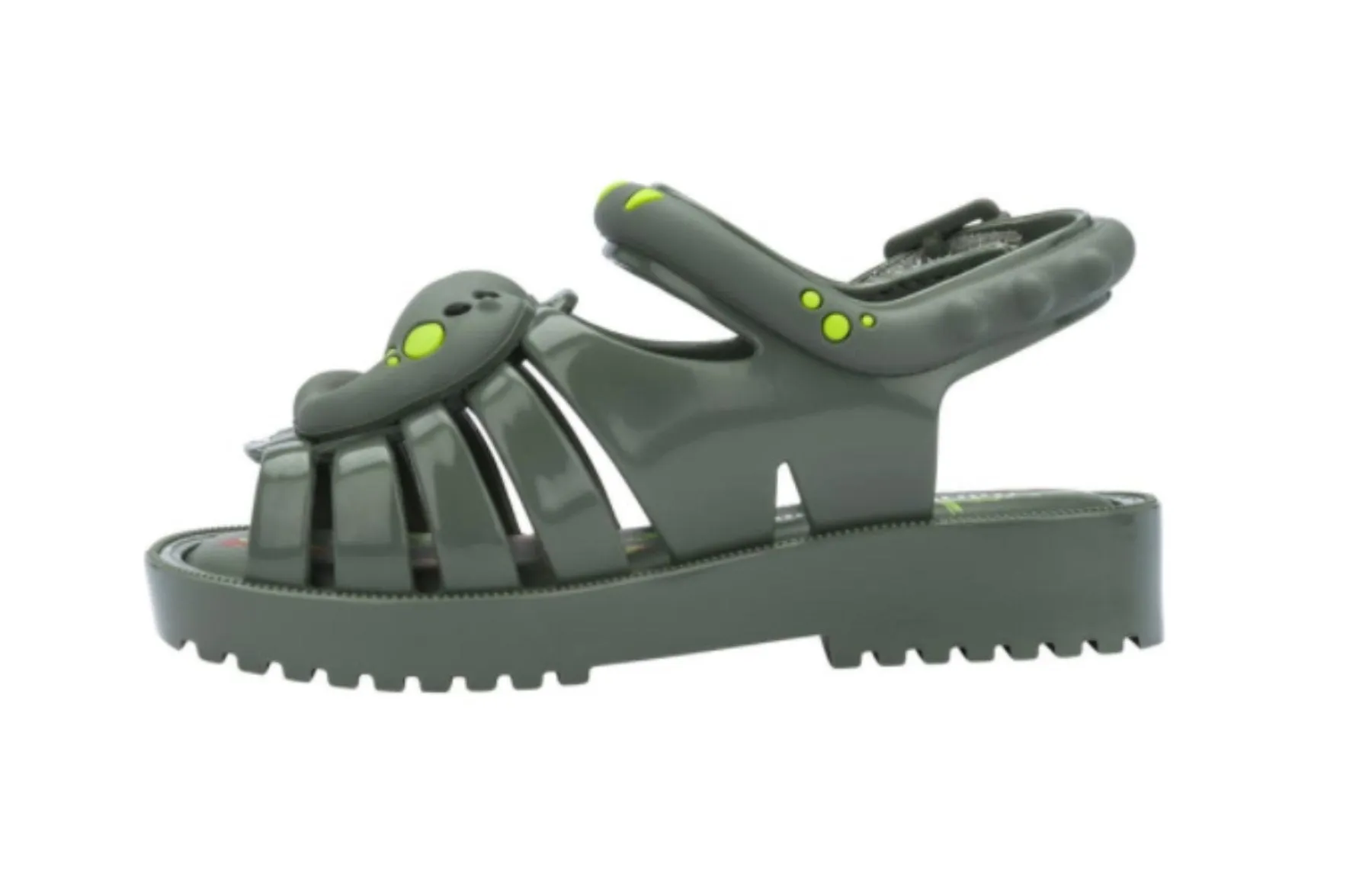 Mini Melissa Boys Green Mini Francxs Dinosaur Sandals