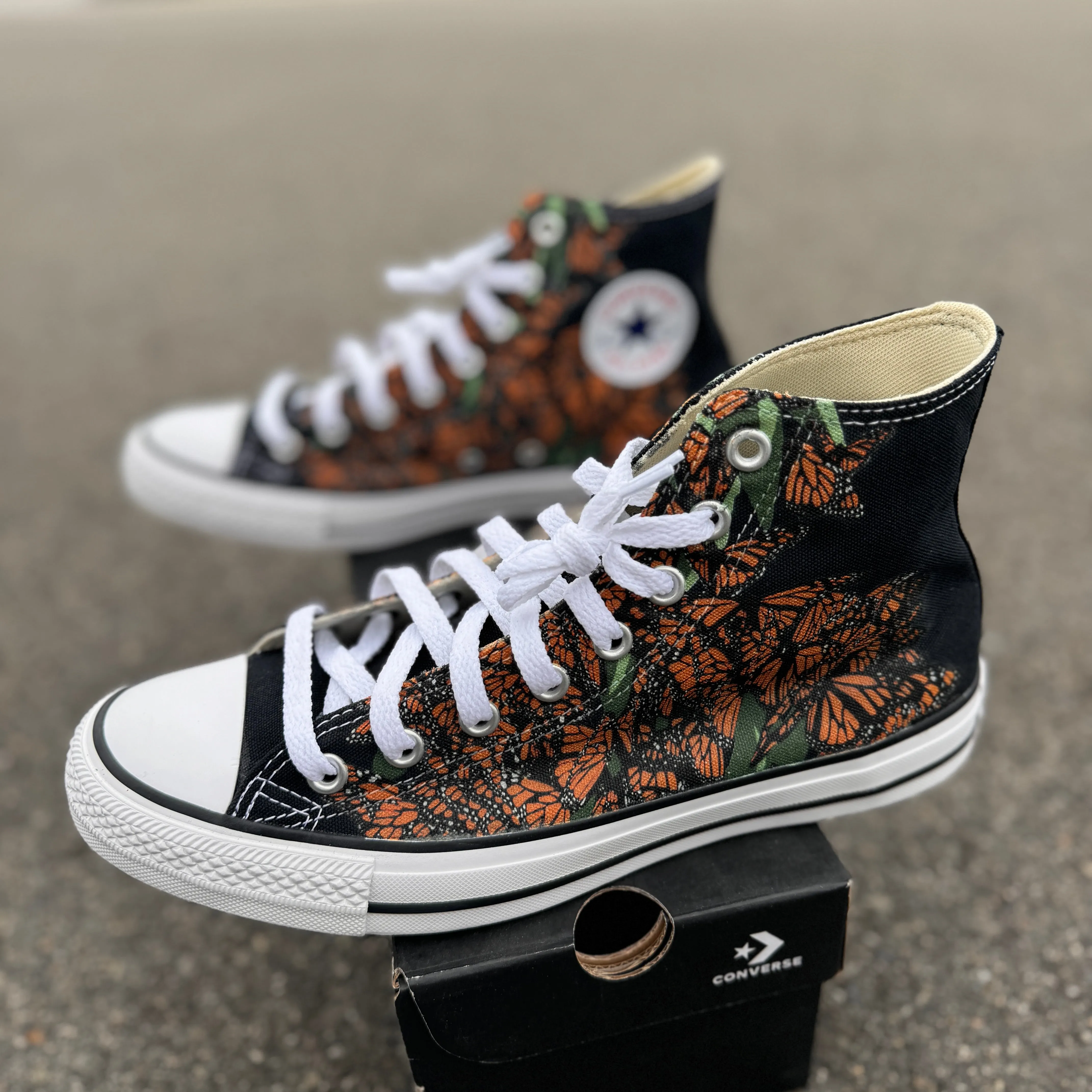 Monarch Butterfly - Custom Converse Shoes