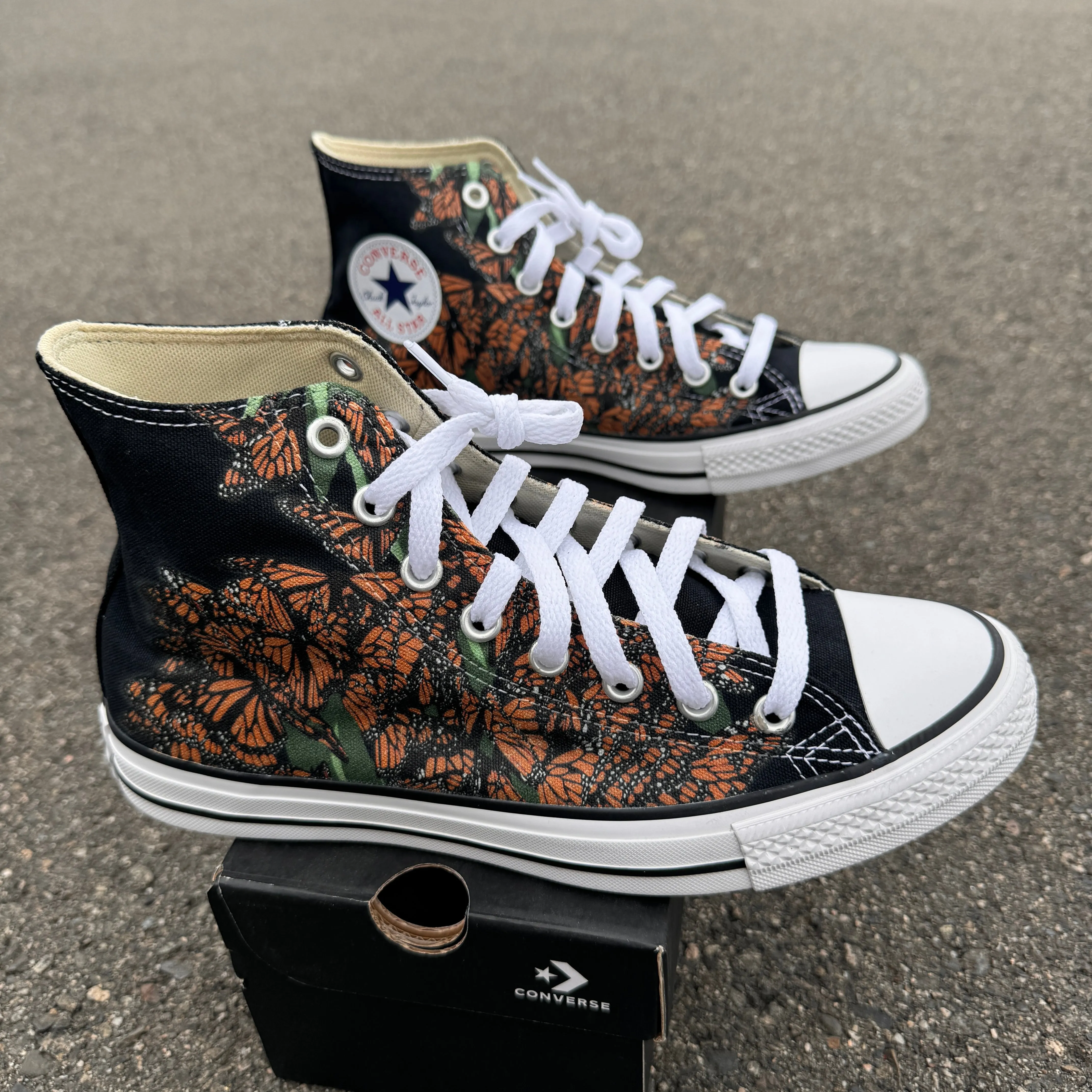 Monarch Butterfly - Custom Converse Shoes