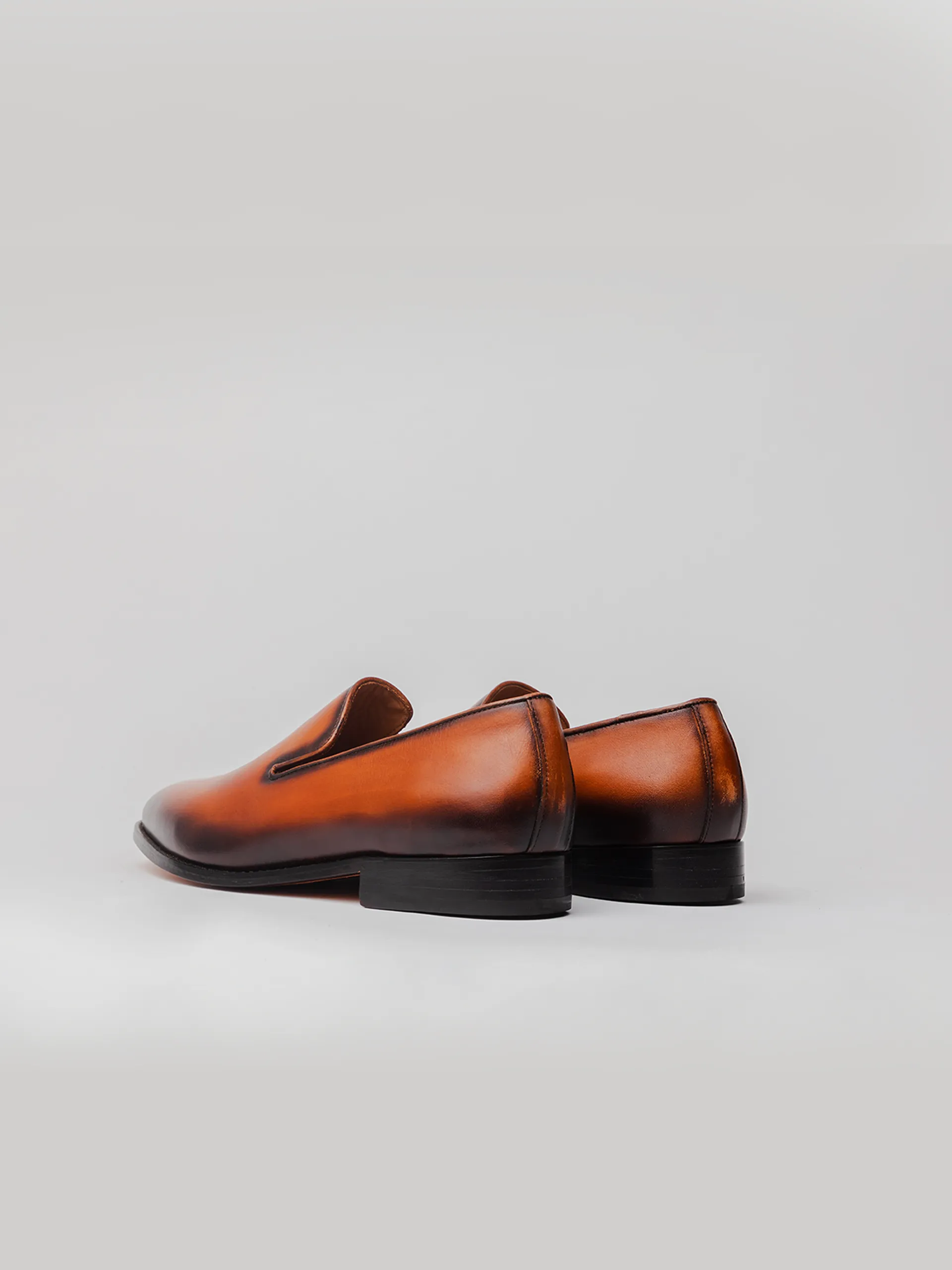 Murano Loafer - Orange-Tan Patina