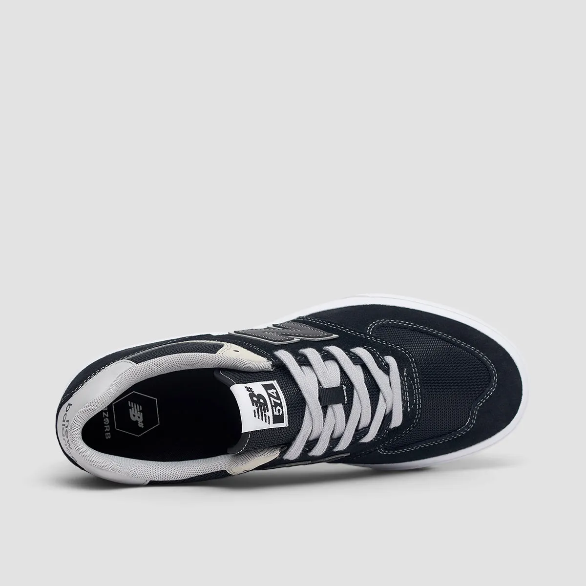 New Balance Numeric 574 Vulc Shoes - Black/Grey