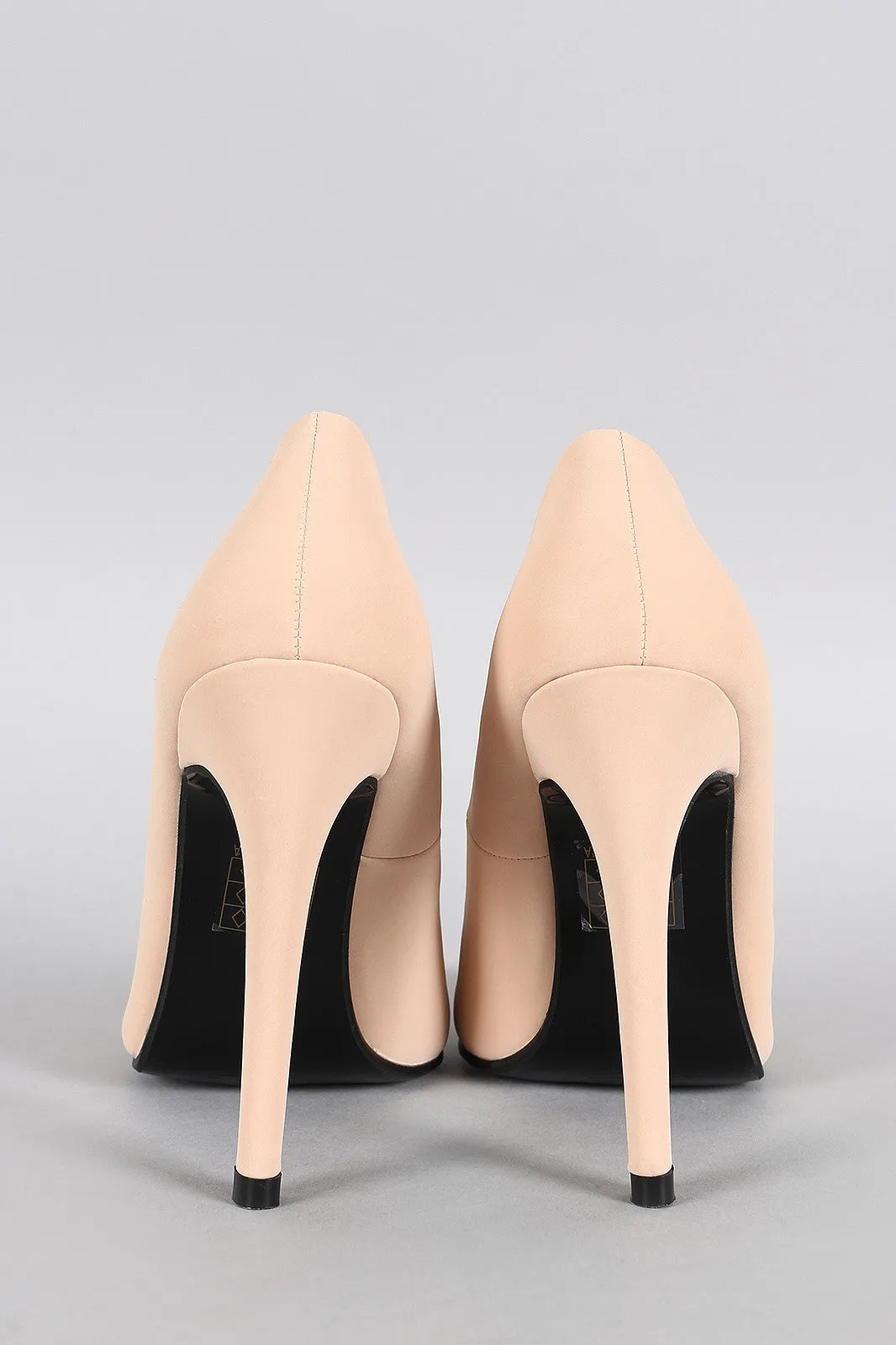 Nubuck Pointy Toe Pump