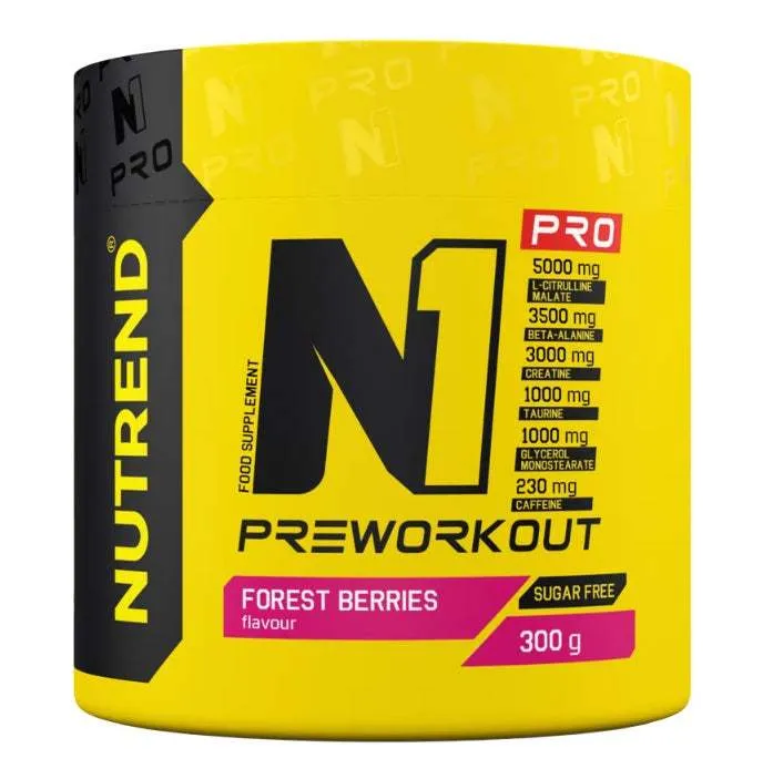 Nutrend N1 Pro Pre-Workout, Forest Berries - 300 grams