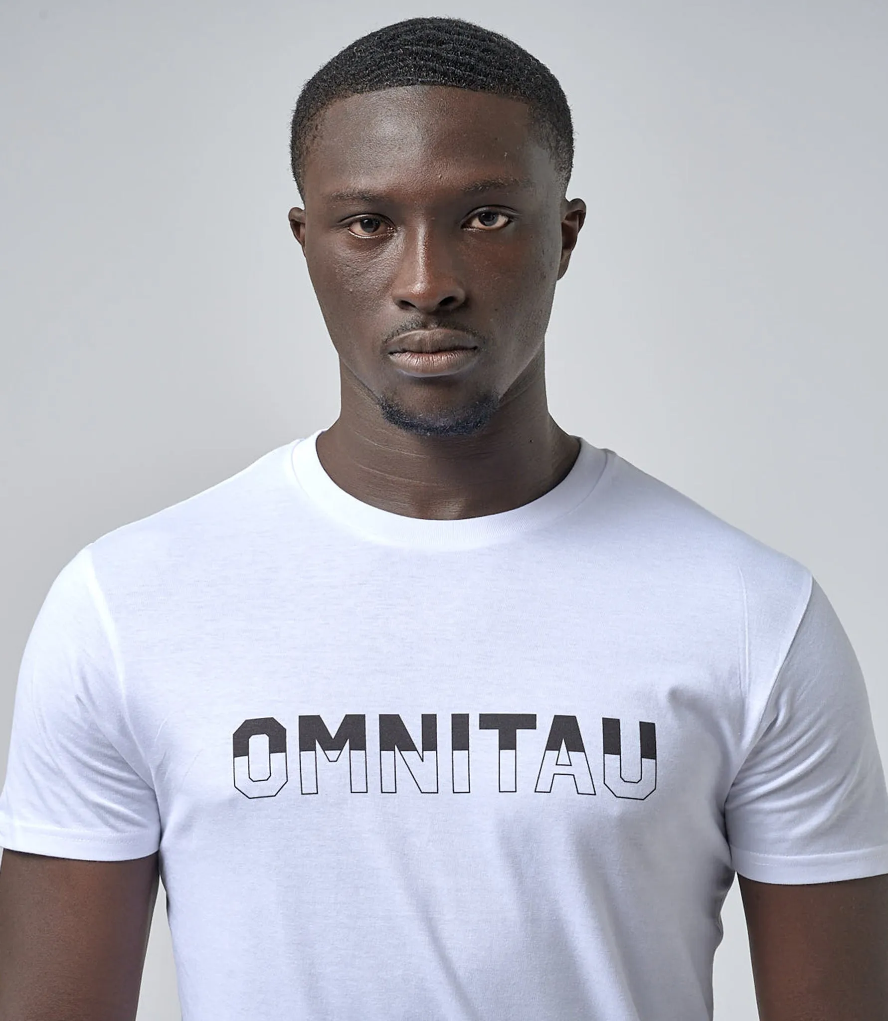 Omnitau Men's Drive Organic Cotton Balance Crew Neck T-Shirt - White