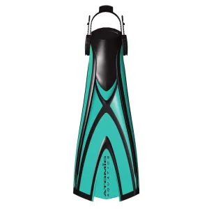 Open Box Atomic Aquatics X1 Blade Open Heel Dive Fins - Aqua, Size MD / Mens:6-7 / W:8-9