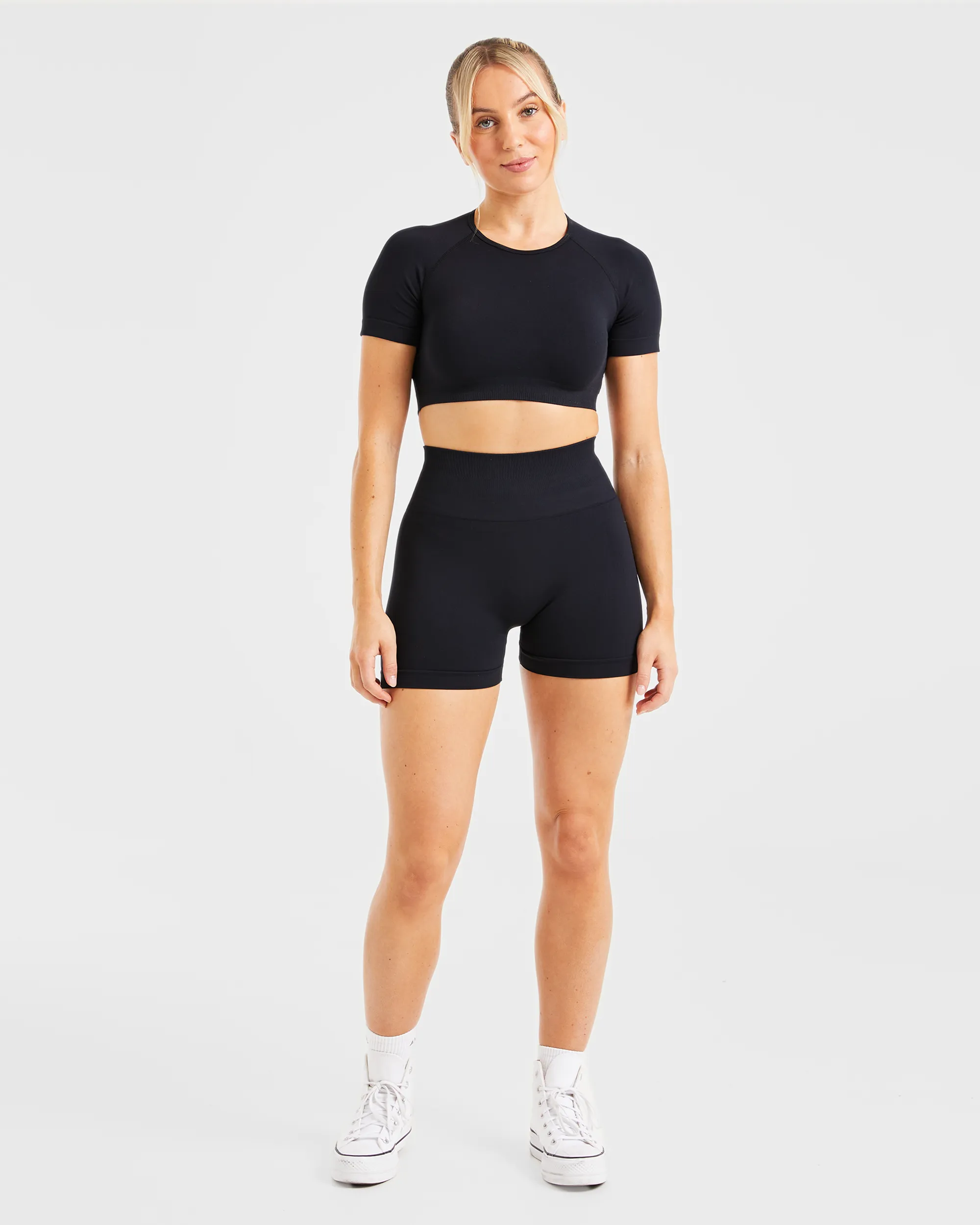 Power Seamless Shorts - Black