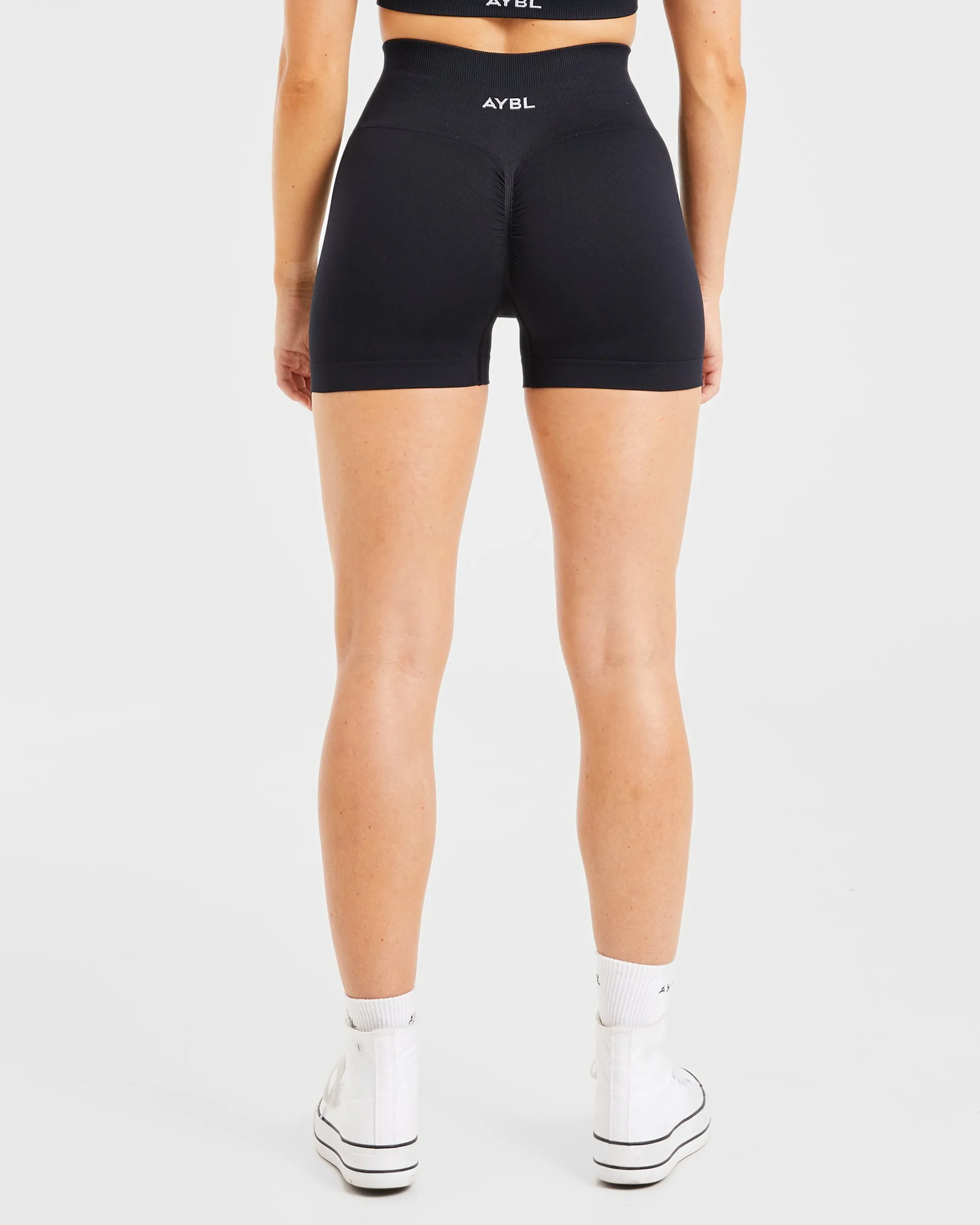 Power Seamless Shorts - Black