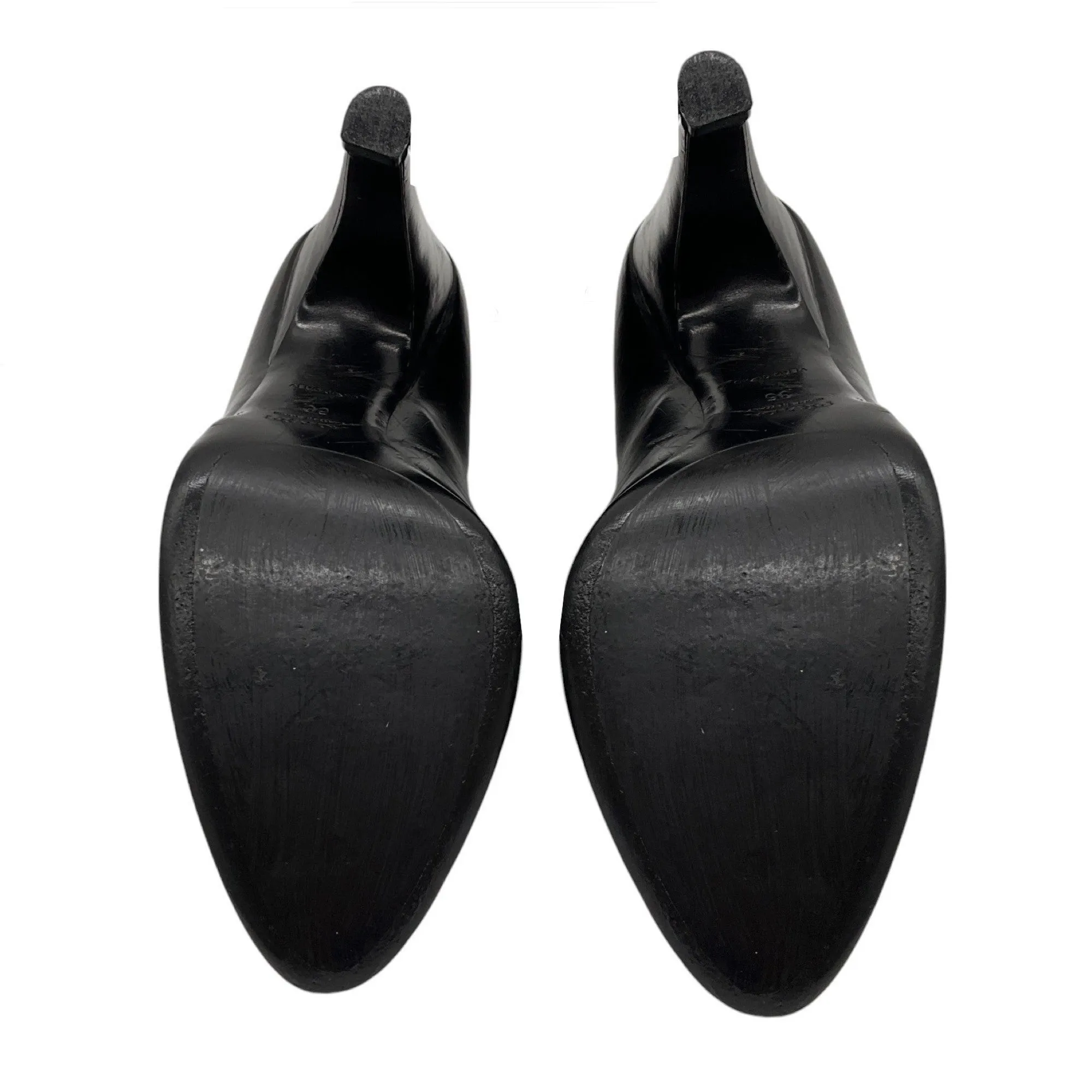 Prada Black Leather Loafer Pumps