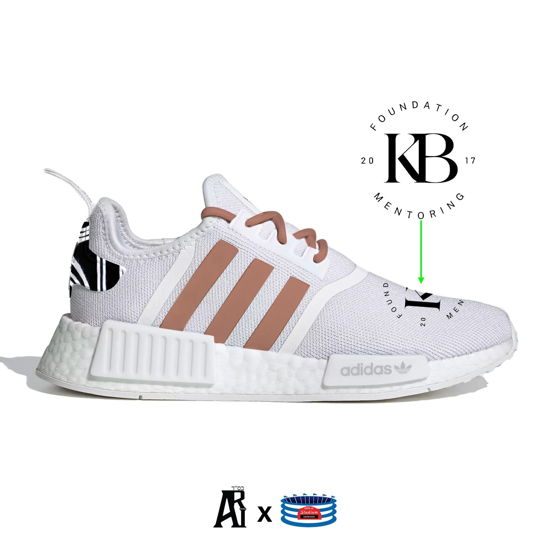 "KB Foundation" Adidas NMD R1 Shoes by Stadium Custom Kicks