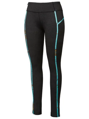 Realtree Camouflage Colosseum WOMEN Black Teal Athletic Ankle Length Leggings