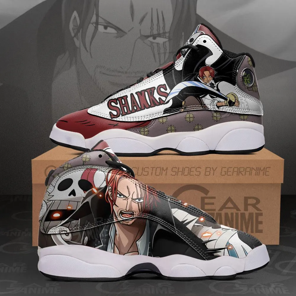 Red Hair Shanks Sneakers Custom Anime OP Shoes