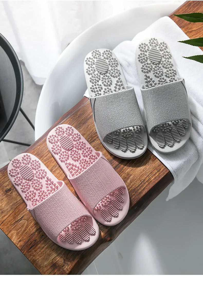 Reflexology Foot Massage Slippers Bath Slippers Tension Relief Acupuncture Feet Massager Household Slipper Foot Health Care