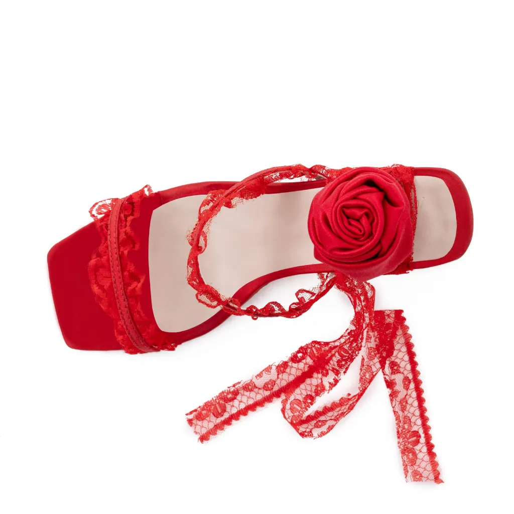 ROMANTICA RED SANDALS