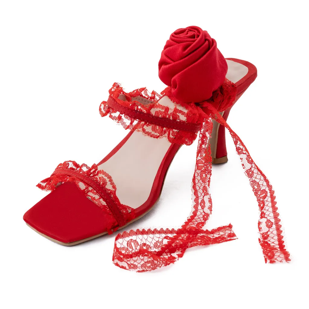 ROMANTICA RED SANDALS