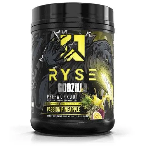 RYSE Godzilla Pre-Workout, Passion Pineapple - 714 grams