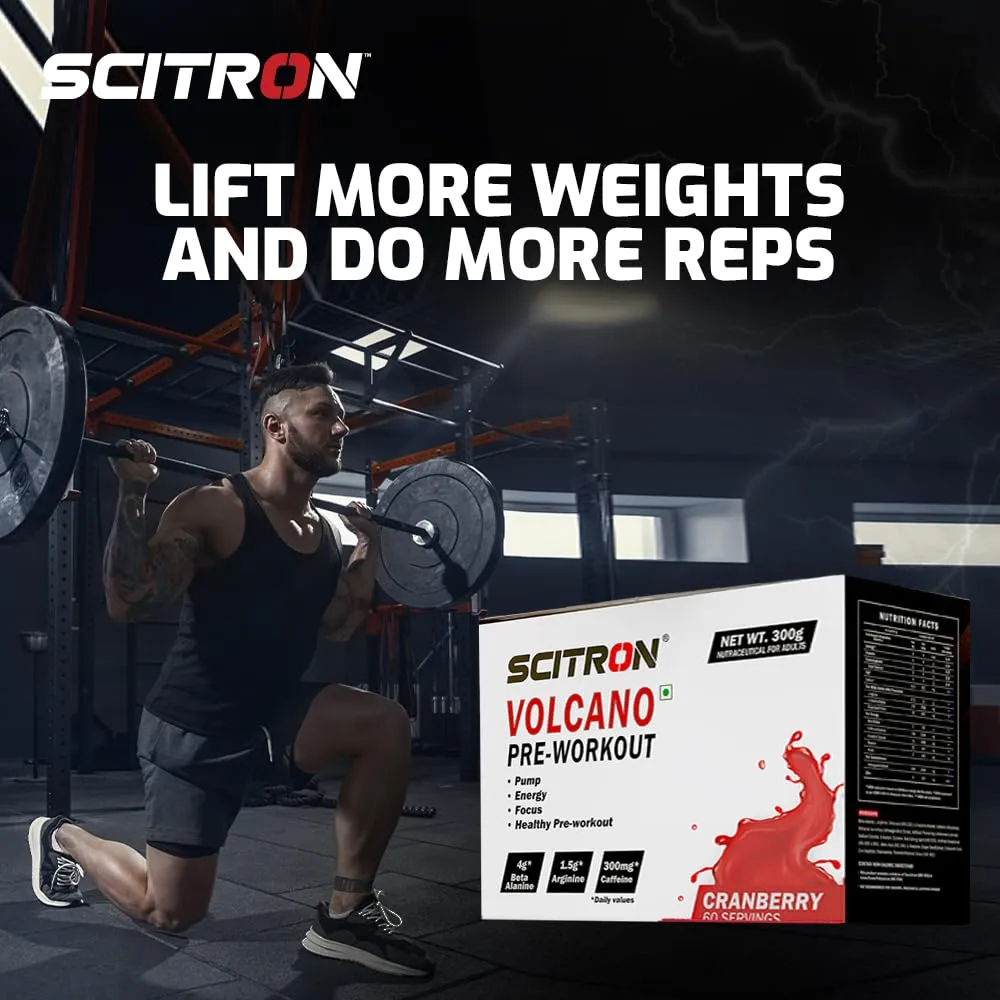 Scitron Volcano Pre-Workout - (Cranberry)