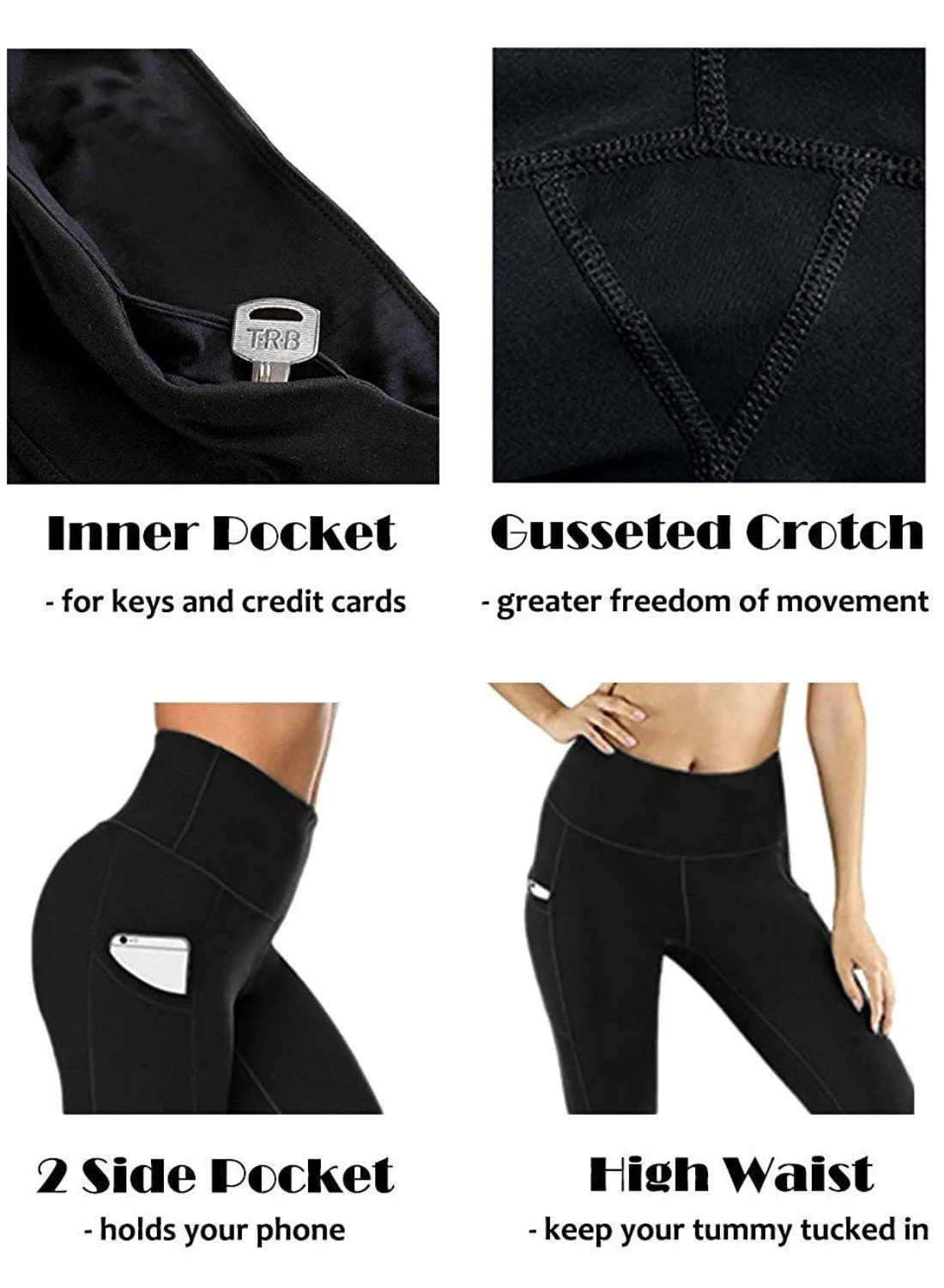 SEASUM Scrunch Butt Leggings with Pockets