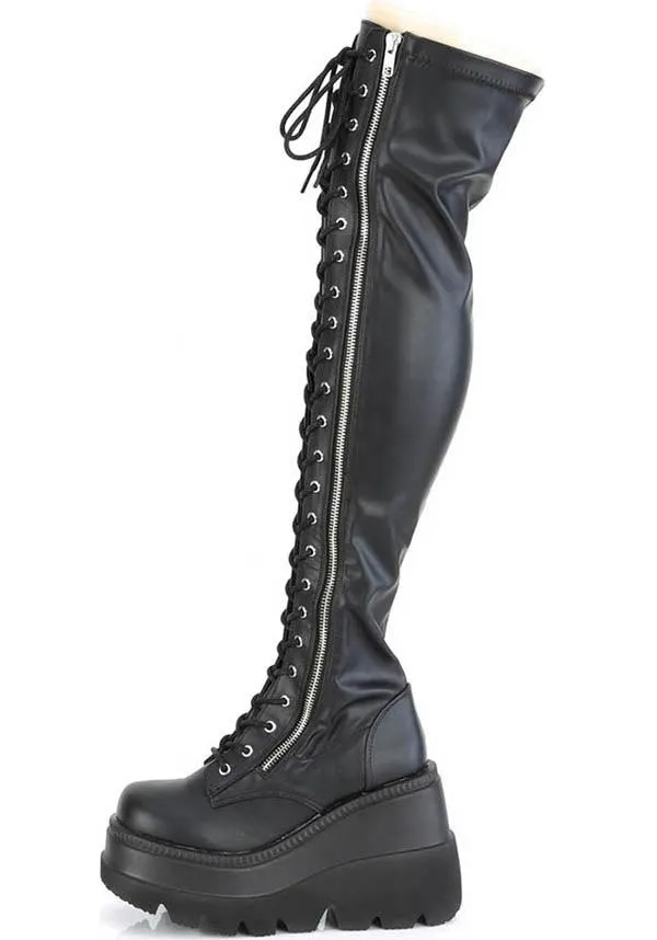 SHAKER-374 [Black] | PLATFORM BOOTS [PREORDER]