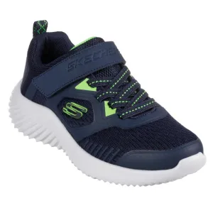 Skechers Kids Bounder Voltvor Navy Lime Trainer