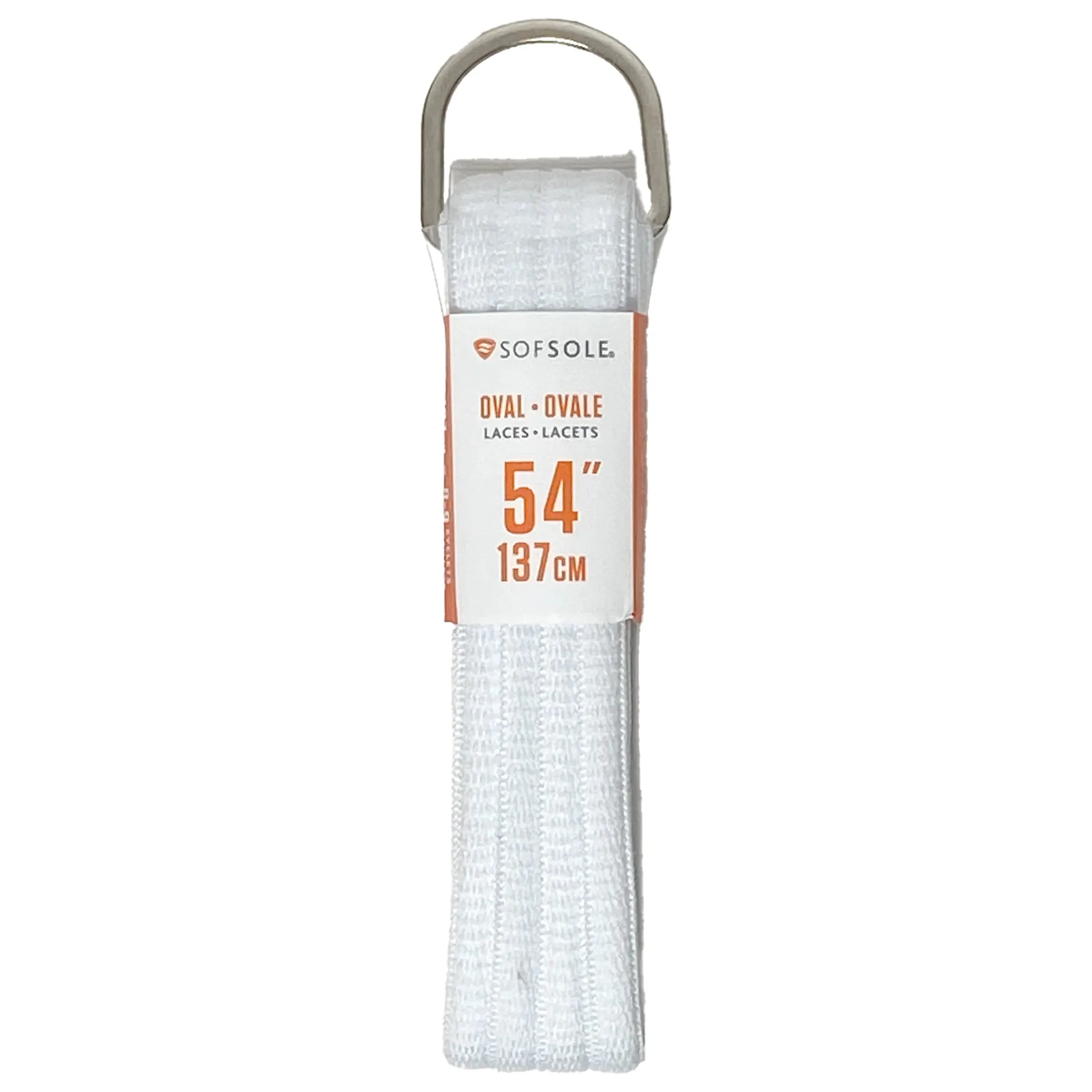 Sof Sole Athletic Oval Laces 54'' - White