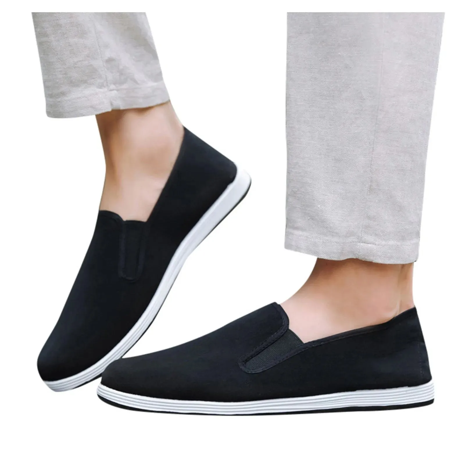 Solid Shoes Leisure Breathable Men Lazy Shoes Sports Color Outdoor Slip-On Men'S Mens Running Shoes Men'S Athletic Sneaker New