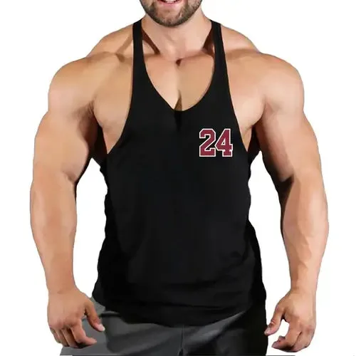 Sport Brand Vest Muscle Gym Mens Back Tank Top Sleeveless Stringer