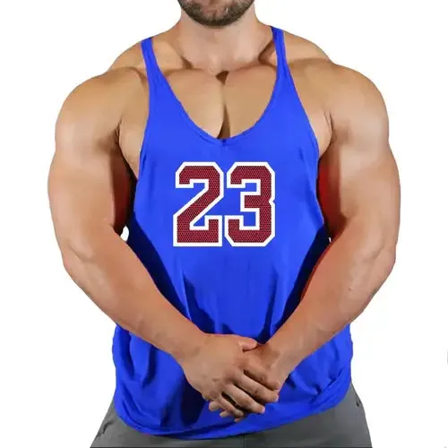 Sport Brand Vest Muscle Gym Mens Back Tank Top Sleeveless Stringer