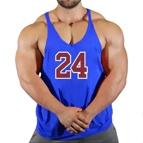 Sport Brand Vest Muscle Gym Mens Back Tank Top Sleeveless Stringer