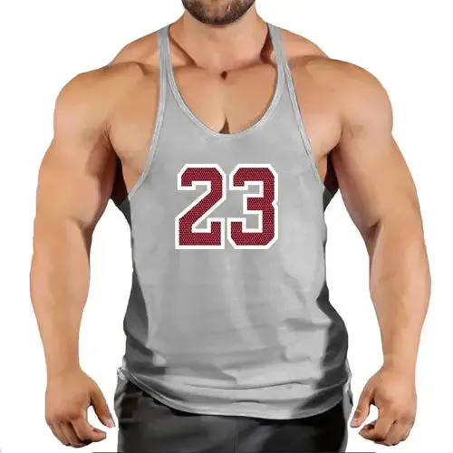 Sport Brand Vest Muscle Gym Mens Back Tank Top Sleeveless Stringer