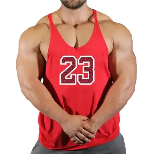 Sport Brand Vest Muscle Gym Mens Back Tank Top Sleeveless Stringer