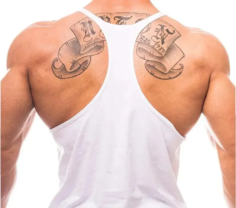 Sport Brand Vest Muscle Gym Mens Back Tank Top Sleeveless Stringer