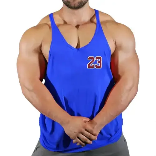 Sport Brand Vest Muscle Gym Mens Back Tank Top Sleeveless Stringer