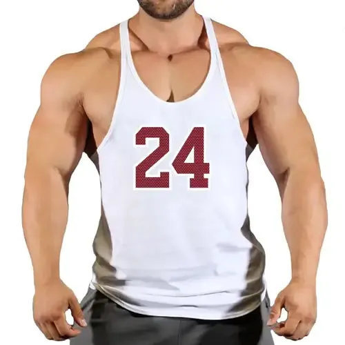 Sport Brand Vest Muscle Gym Mens Back Tank Top Sleeveless Stringer