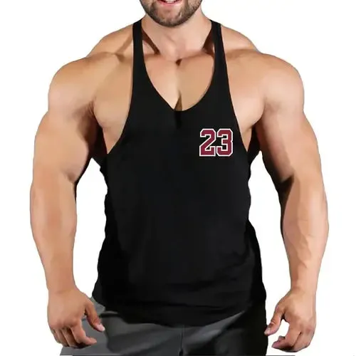 Sport Brand Vest Muscle Gym Mens Back Tank Top Sleeveless Stringer