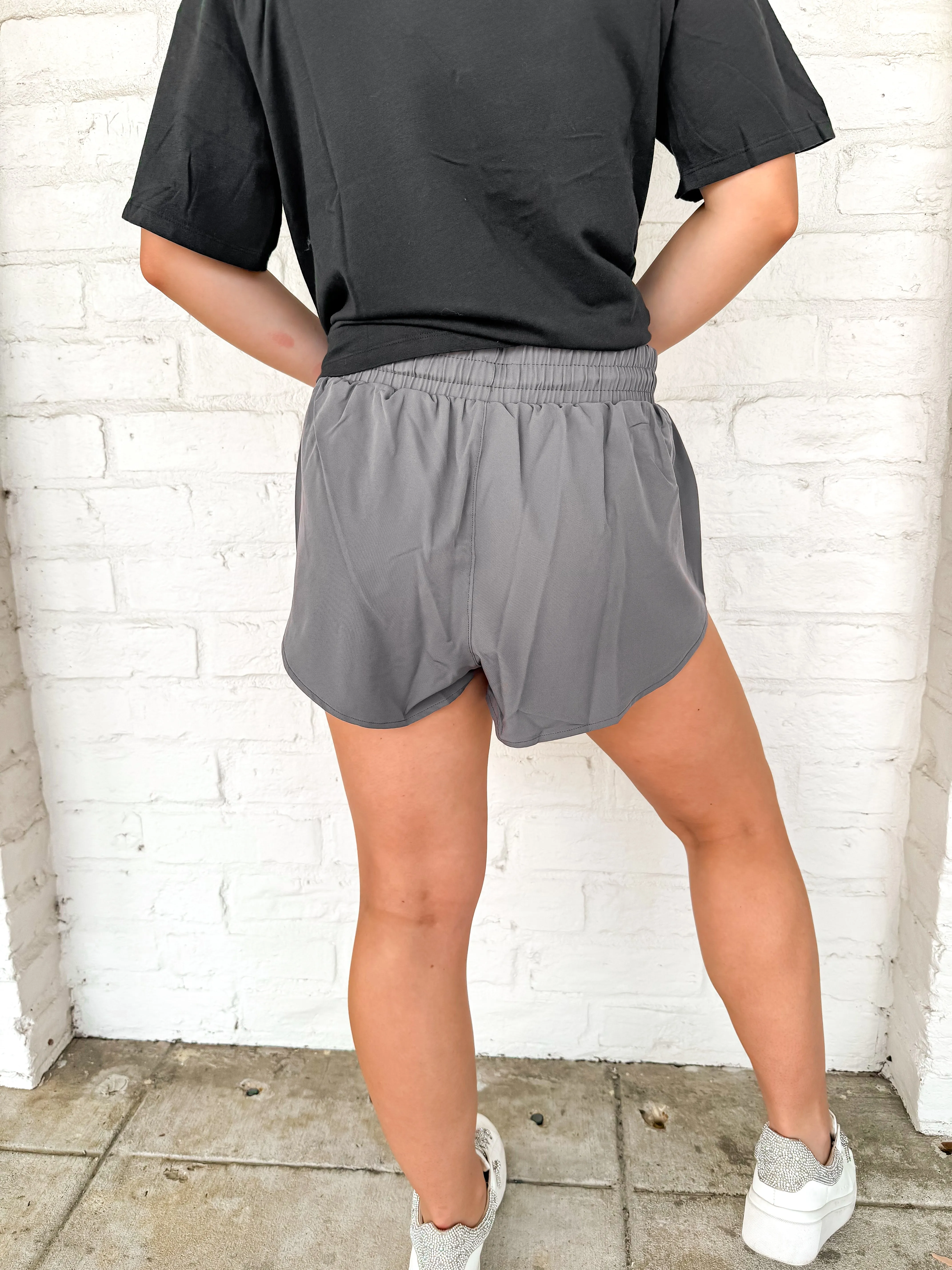 Stand Tall Athletic Shorts Grey