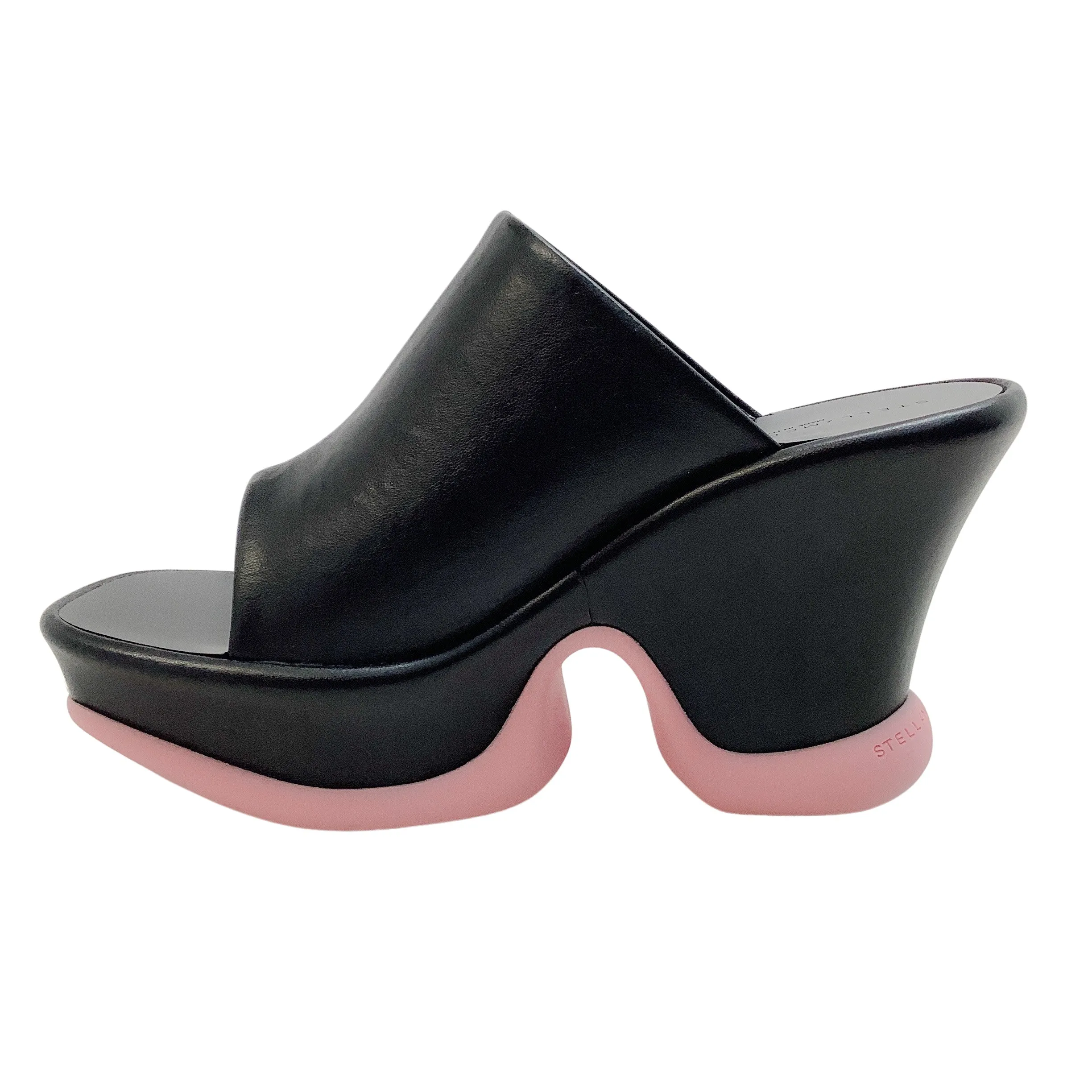 Stella McCartney Black / Pink Shroom Platform Sandals