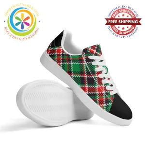 Tartan Plaid Unisex Skateboard Shoes