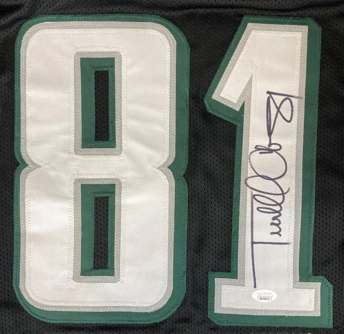 Terrell Owens Philadelphia Signed Black Stat Football Jersey JSA ITP