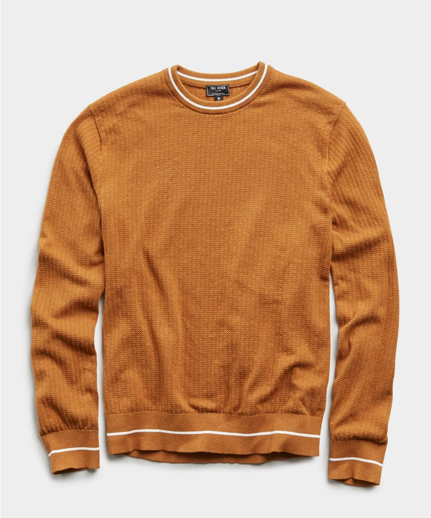 Textured Tipped Sweater in Chestnut