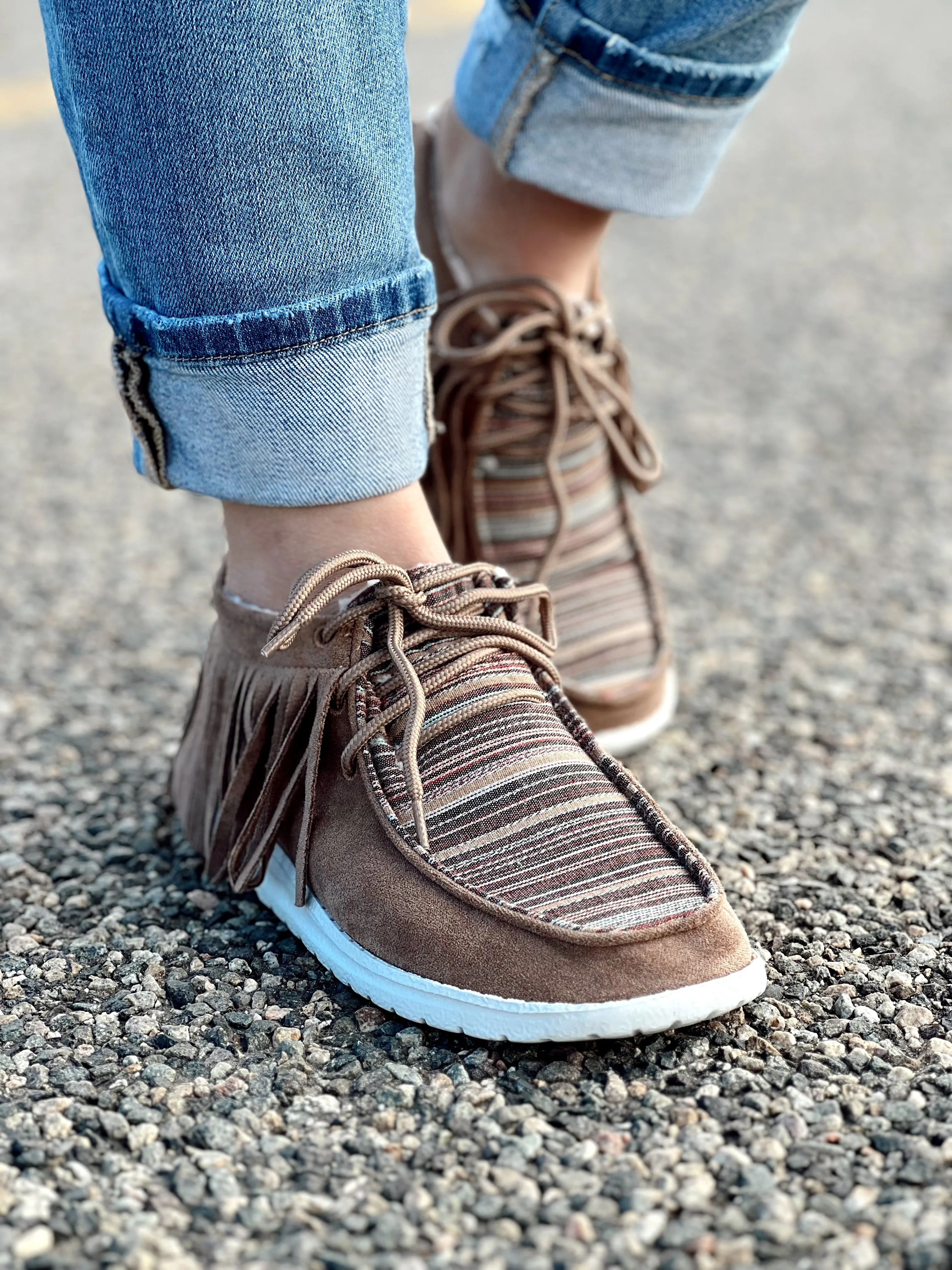 The Cowgirl Tan Sneaker