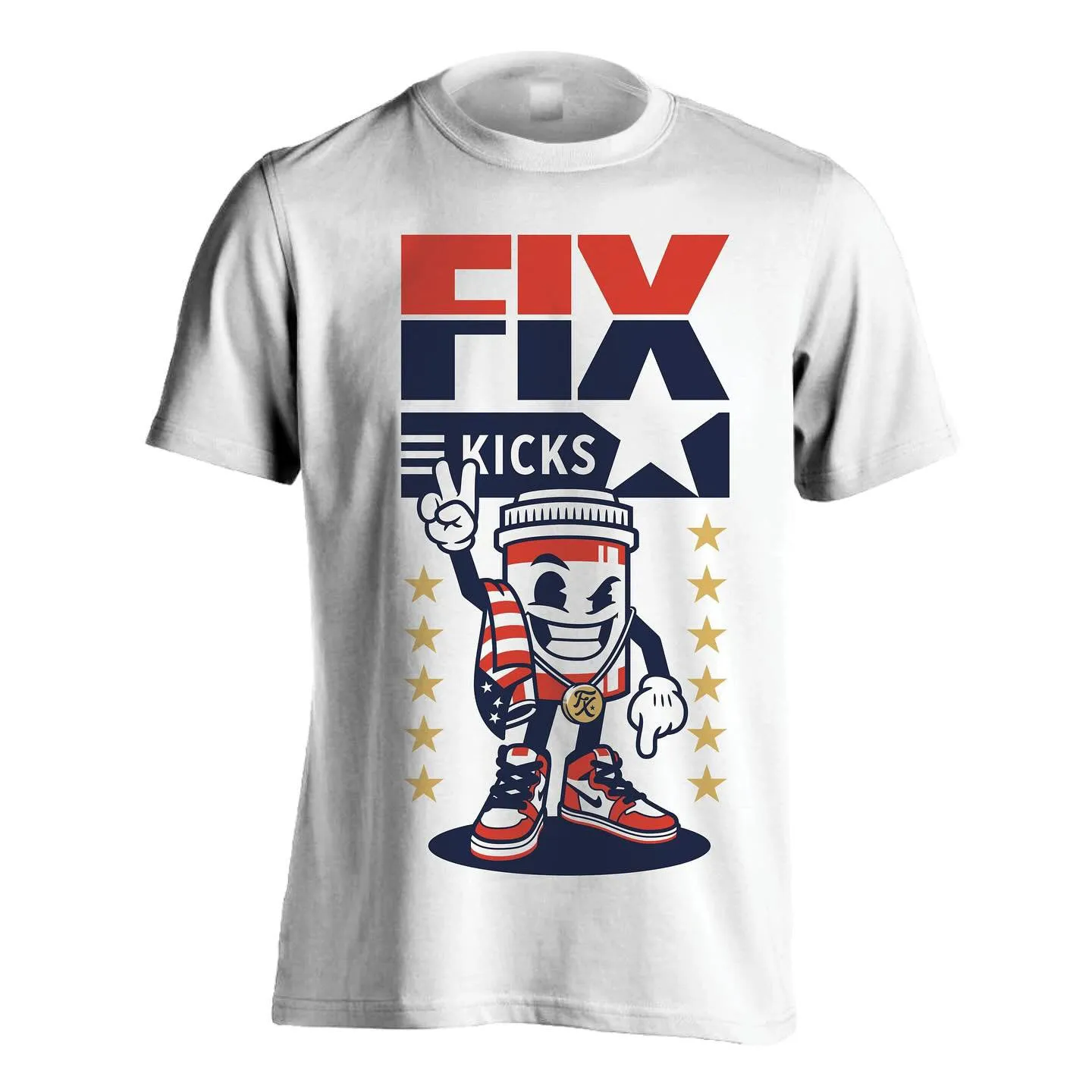 The Fix Kicks "Dream Team" White Shirt