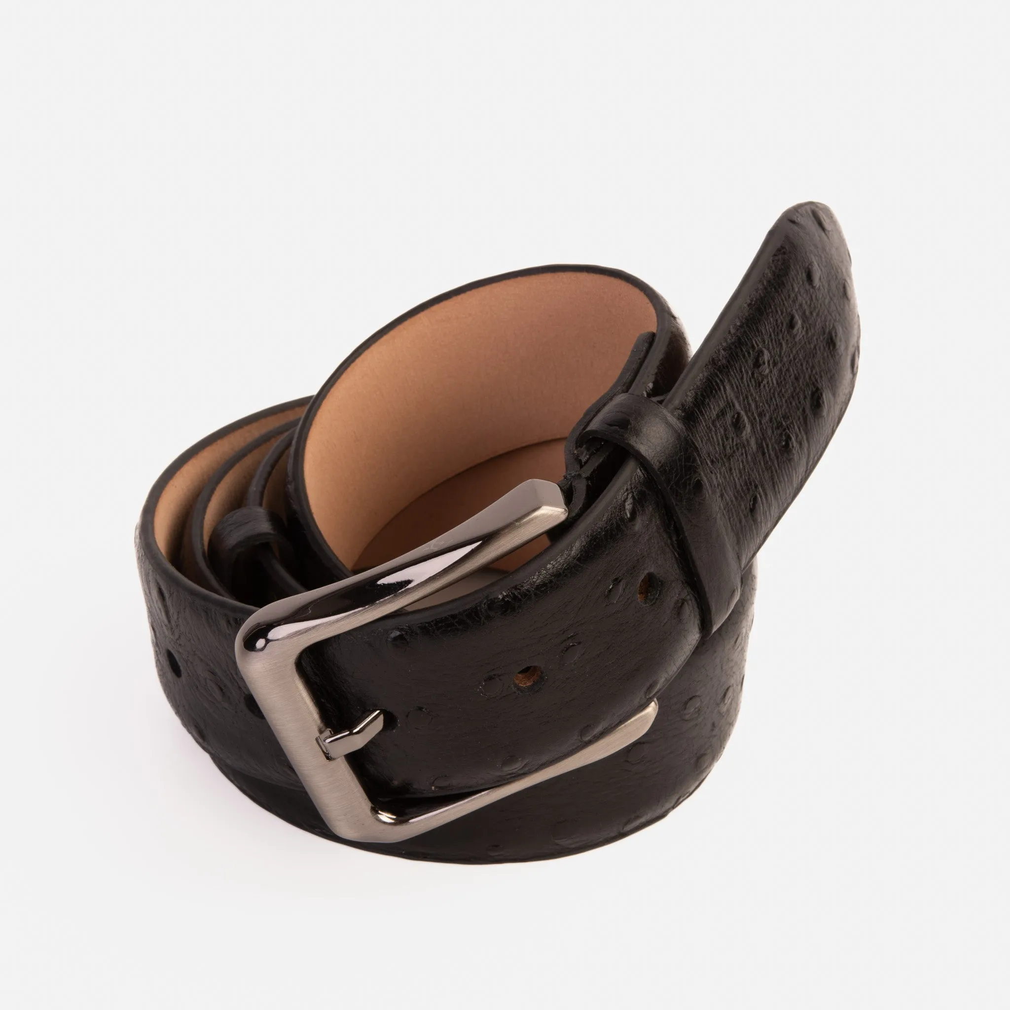 The Johannesburg Black Leather Belt