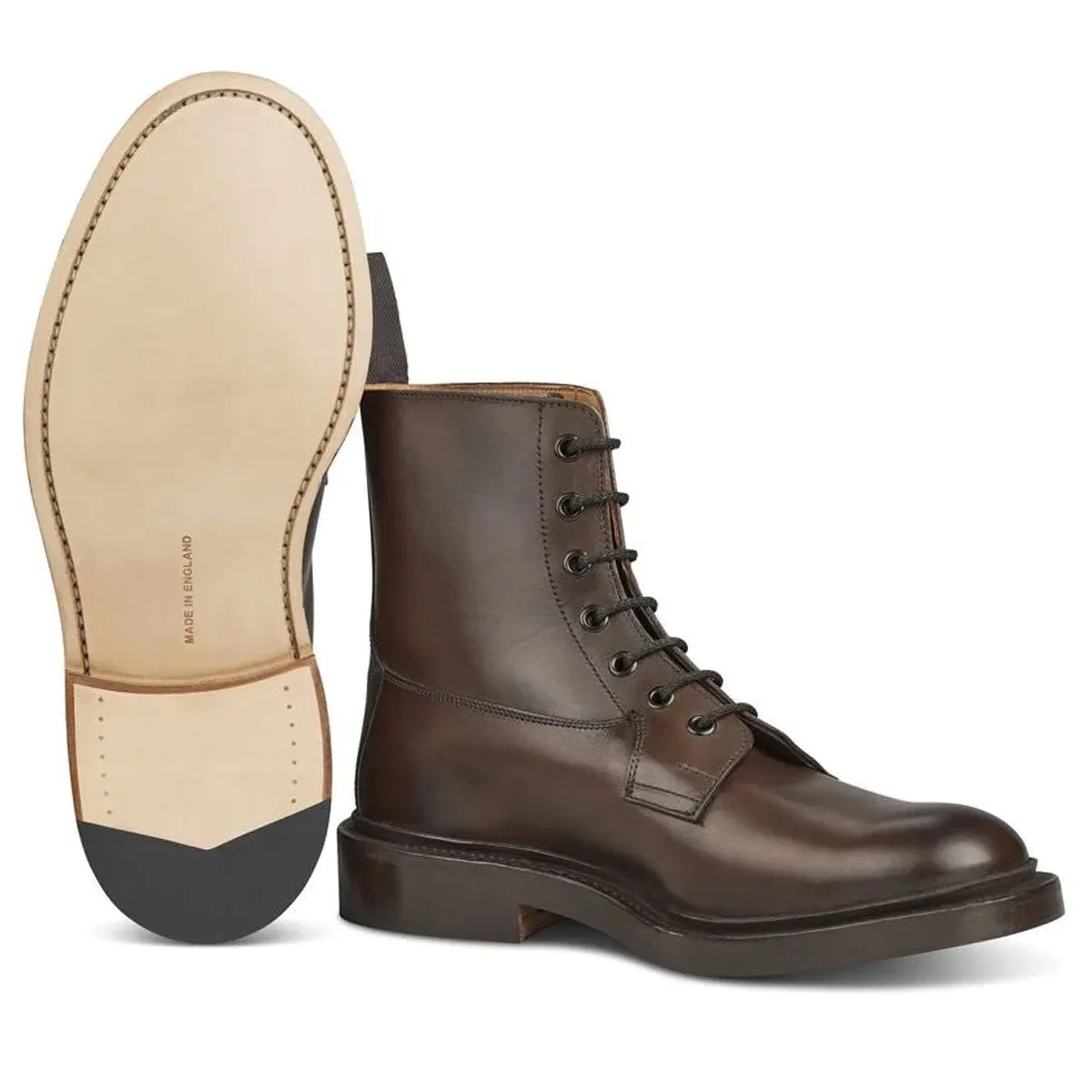 TRICKER'S Burford Boots - Mens Dainite or Leather Sole - Espresso