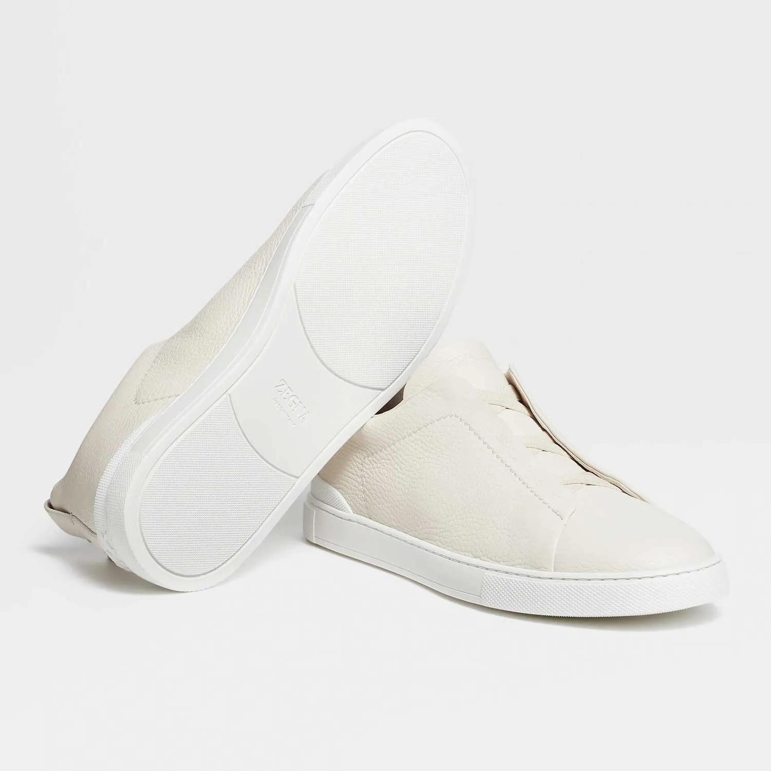 Triple Stitch Deerskin Sneaker