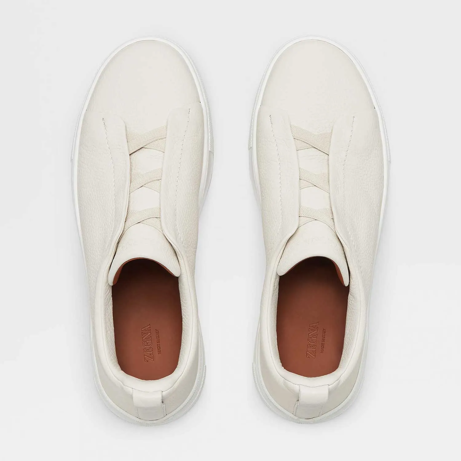 Triple Stitch Deerskin Sneaker